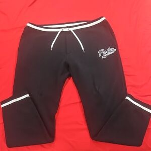 Polo Black Jogger Pants with White Accents